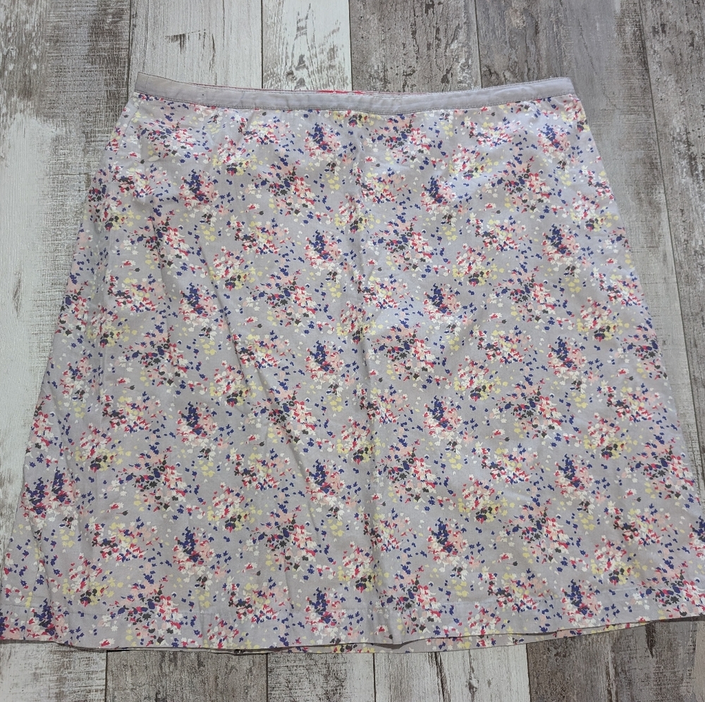 Boden‎ Aline Floral Skirt Silk Lined Size 14